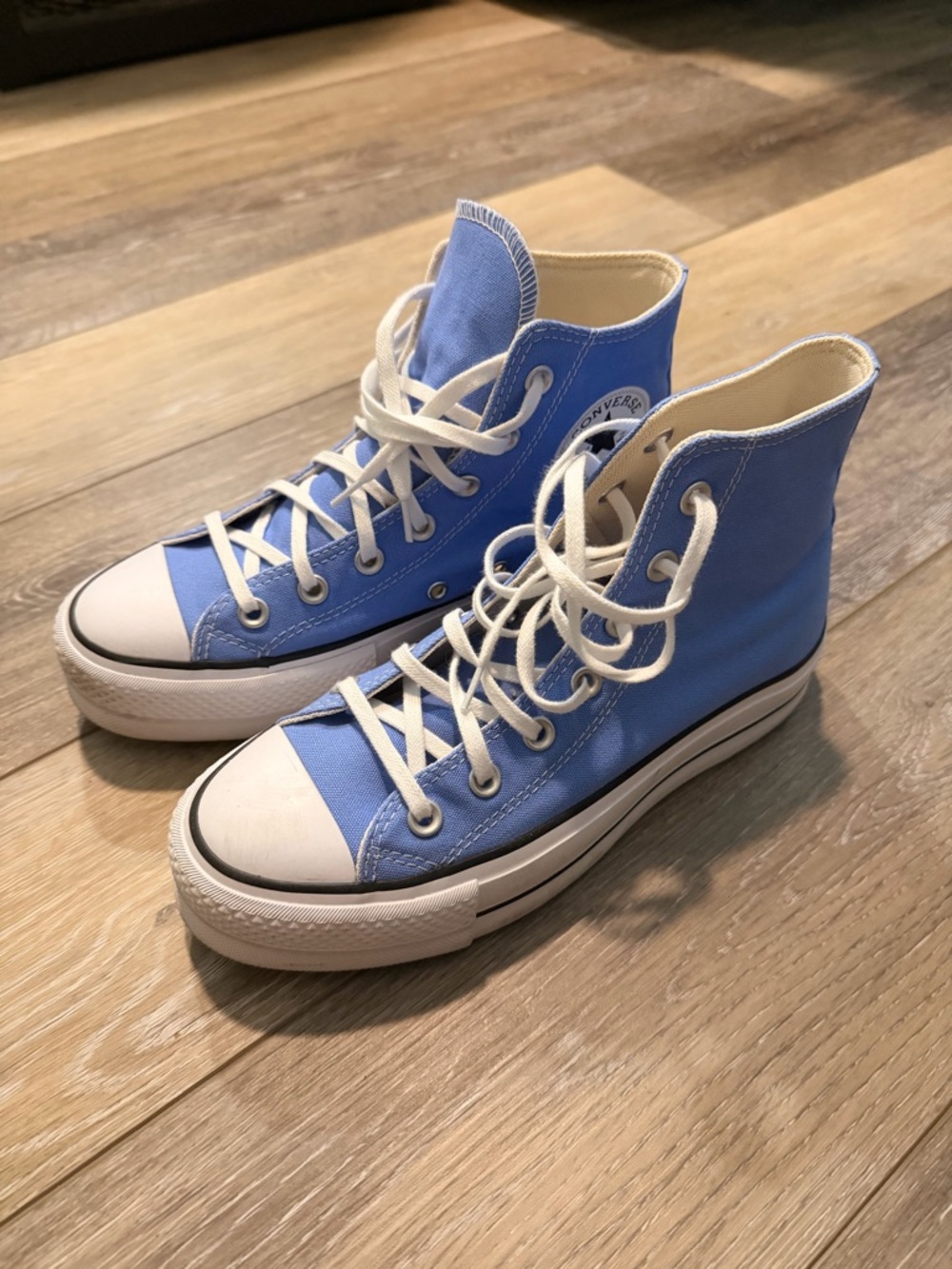 Converse High Top Sneakers - Sky Blue with White